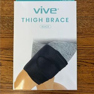 Vive Black Thigh Brace for Men